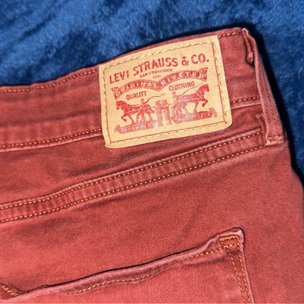 Levi's Women's Burnt Orange Mid Rise Skinny Jeans